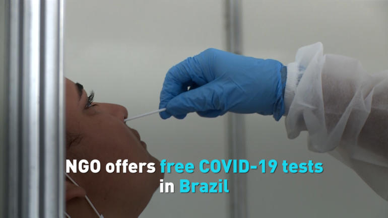 NGO offers free COVID-19 tests in Brazil