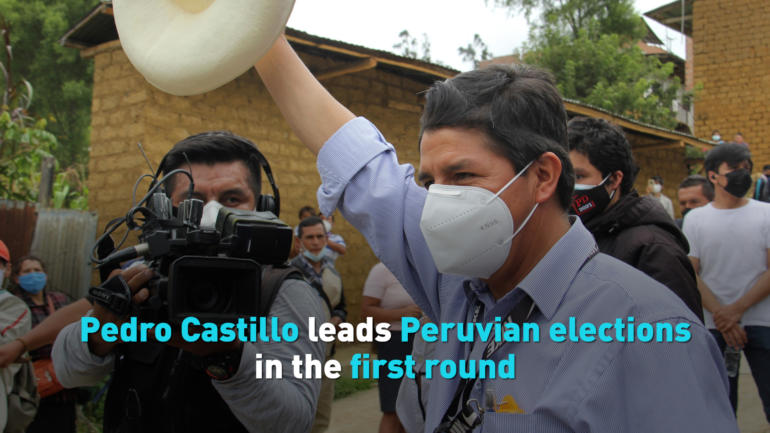 Pedro Castillo leads Peruvian elections in the first round
