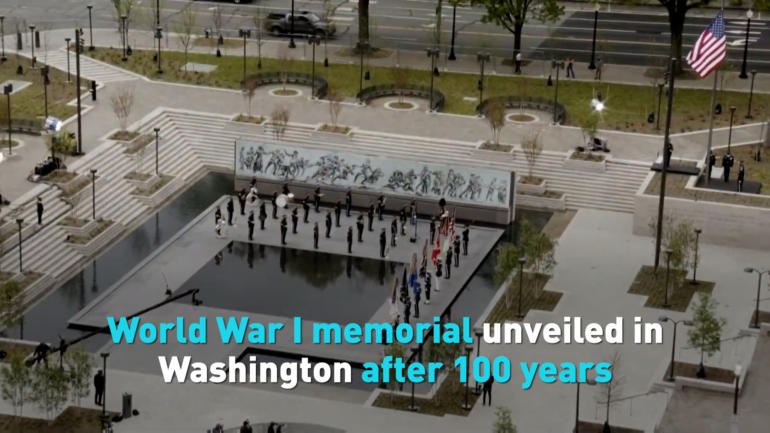 World War I memorial unveiled in Washington after over 100 years