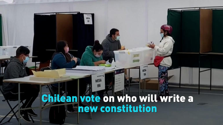 Chilean vote on who will write a new constitution