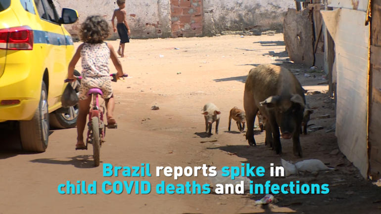 Brazil reports spike in child COVID deaths and infections