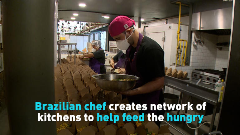 Brazilian chef creates network of kitchens to help feed the hungry