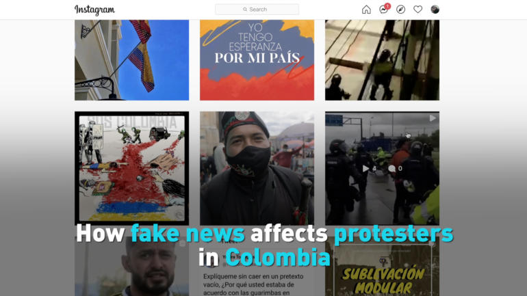 How fake news affects protesters in Colombia
