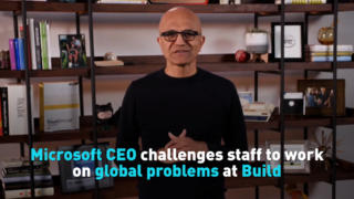 Microsoft CEO challenges staff to work on global problems at Build