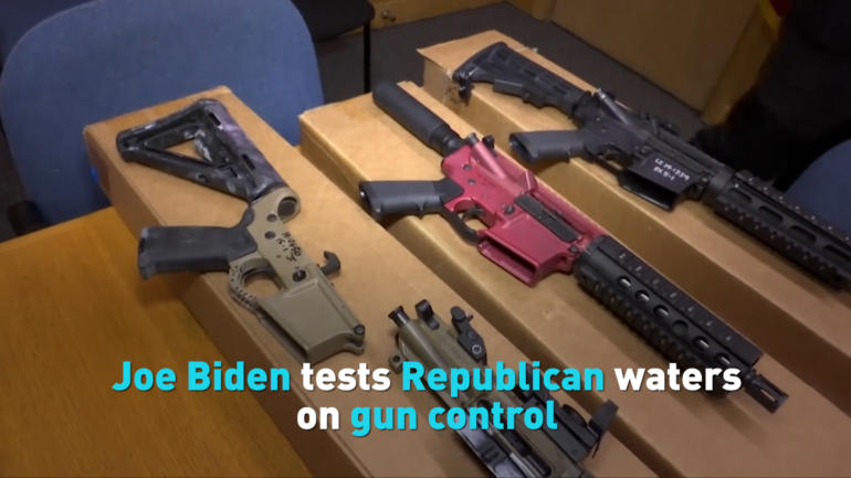 Joe Biden tests Republican waters on gun control