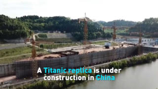 A Titanic replica is under construction in China
