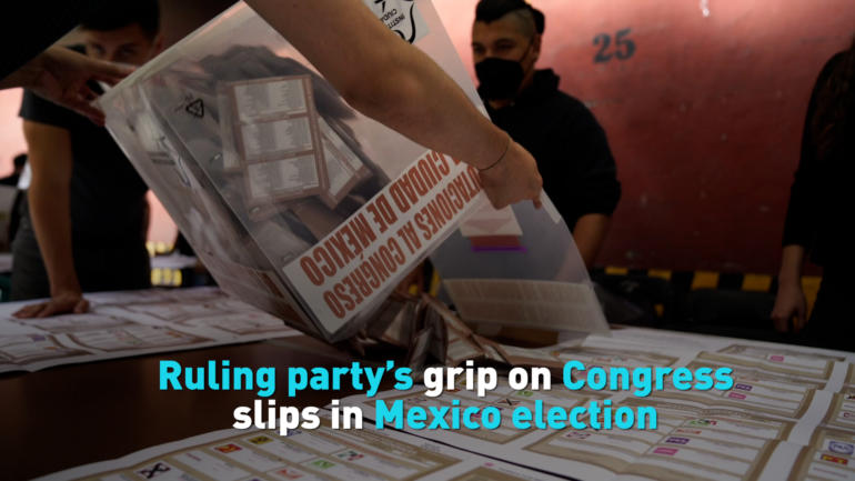 Ruling party’s grip on Congress slips in Mexico election