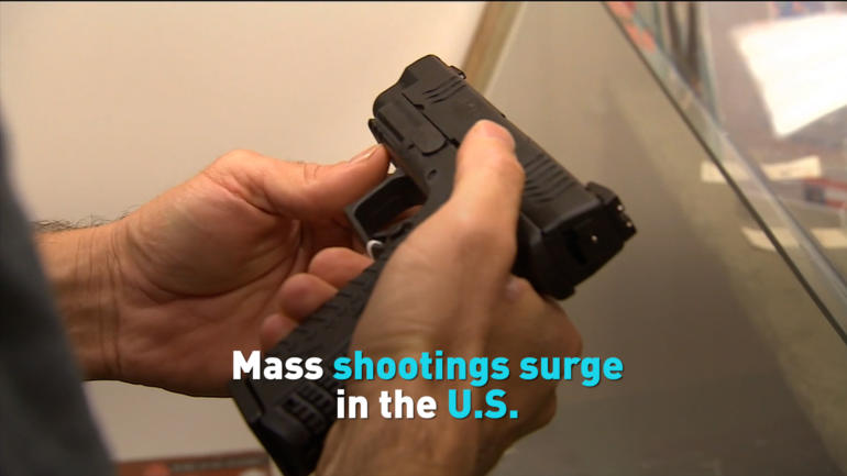 Mass shootings surge in the U.S.