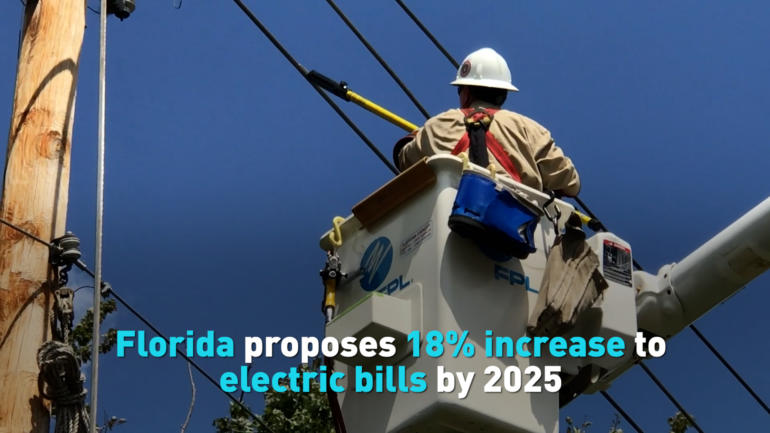 Florida proposes 18% increase to electric bills by 2025