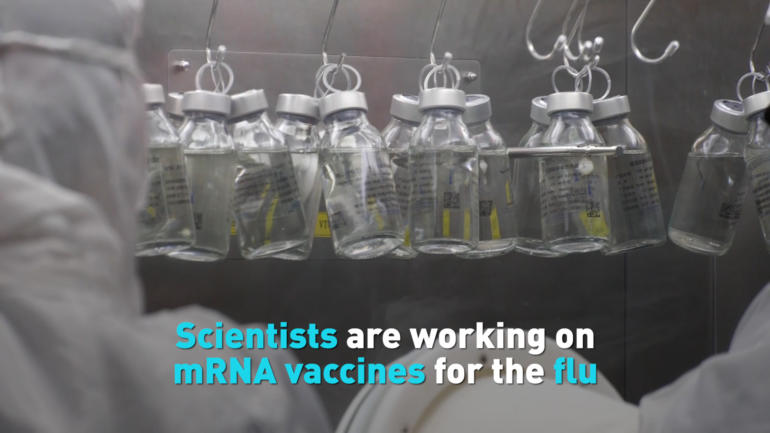 Scientists are working on mRNA vaccines for the flu