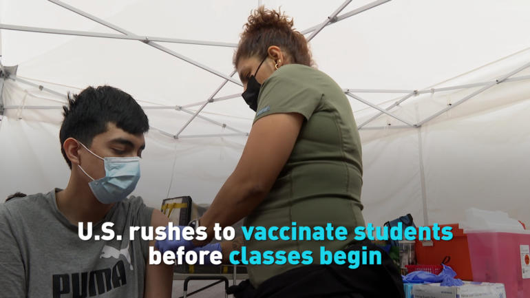 U.S. rushes to vaccinate students before classes begin