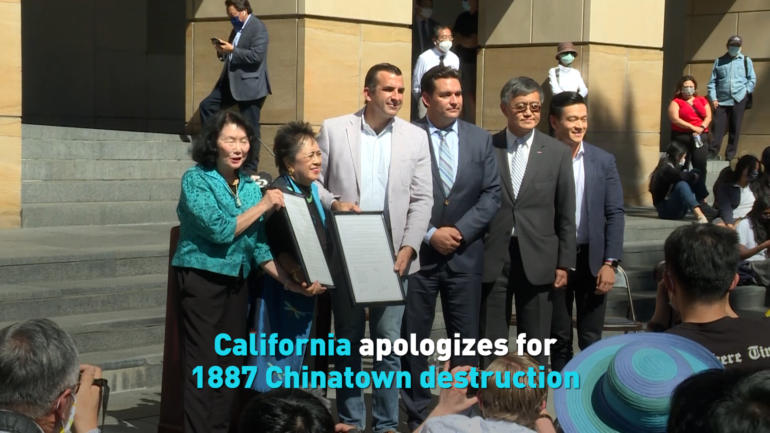 California apologizes for 1887 Chinatown destruction