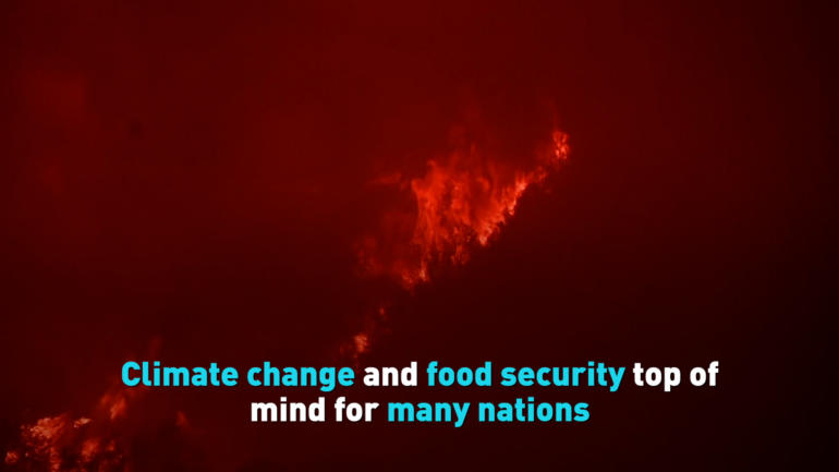 Climate change and food security top of mind for many nations