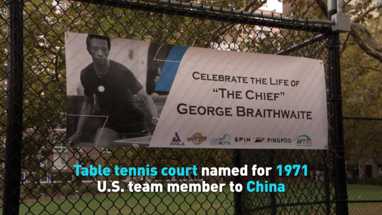 Court named for 1971 U.S. team member that helped 'Ping Pong Diplomacy' with China