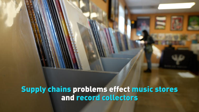 Supply chains problems effect music stores and record collectors