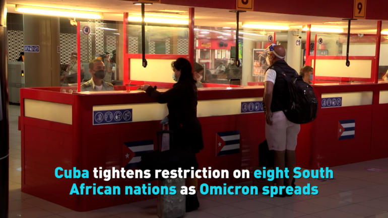 Cuba tightens restriction on eight South African nations as Omicron spreads