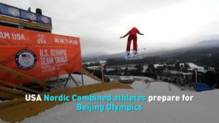 USA Nordic Combined athletes prepare for Beijing Olympics