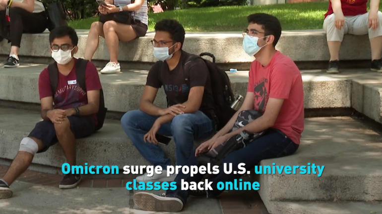 Omicron surge propels U.S. university classes back online