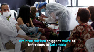 Omicron variant triggers wave of infections in Colombia