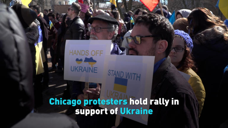 Chicago protesters hold rally in support of Ukraine