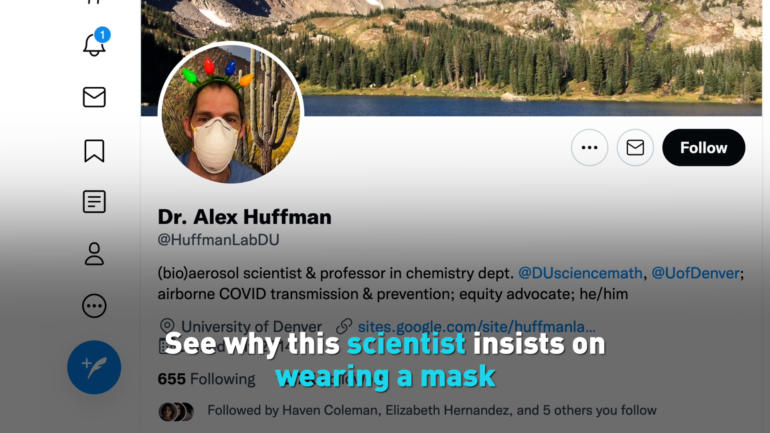 See why this scientist insists on wearing a mask