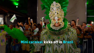 Mini carnival kicks off in Brazil