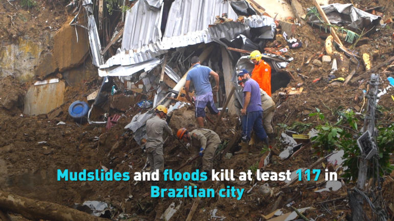 Mudslides and floods kill at least 117 in Brazilian city