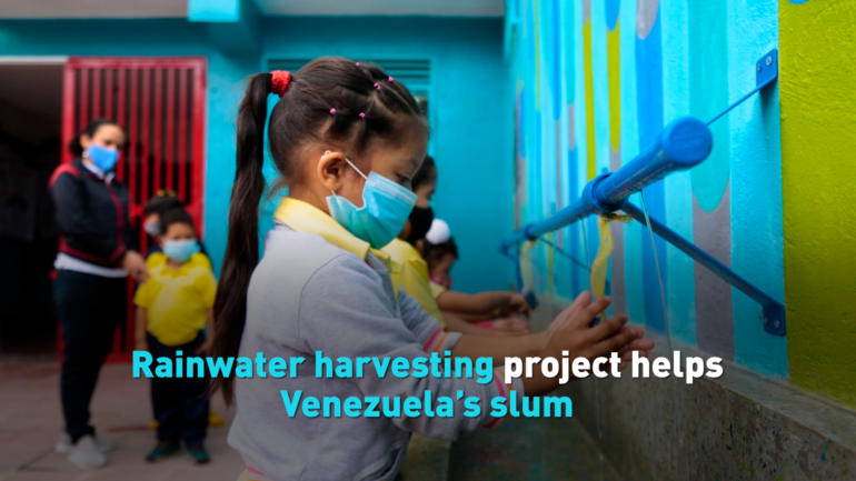 Rainwater harvesting project helps Venezuela’s slum