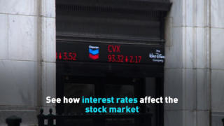 See how interest rates affect the stock market