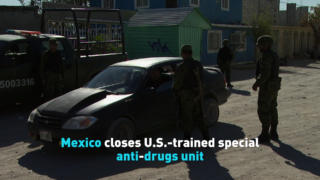 Mexico closes U.S.-trained special anti-drugs unit