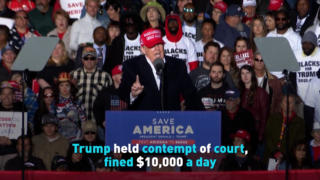 Trump held contempt of court, fined $10,000 a day