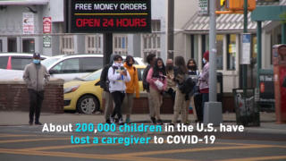 About 200,000 children in the U.S. have lost a caregiver to COVID-19