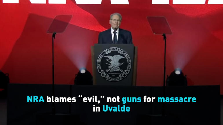 NRA blames “evil,” not guns for massacre in Uvalde