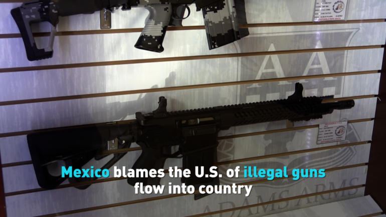 Mexico blames the U.S. of illegal guns flow into country