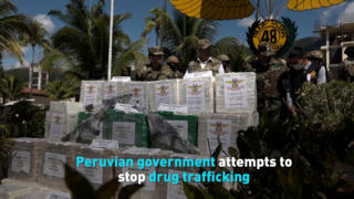 Peruvian government attempts to stop drug trafficking