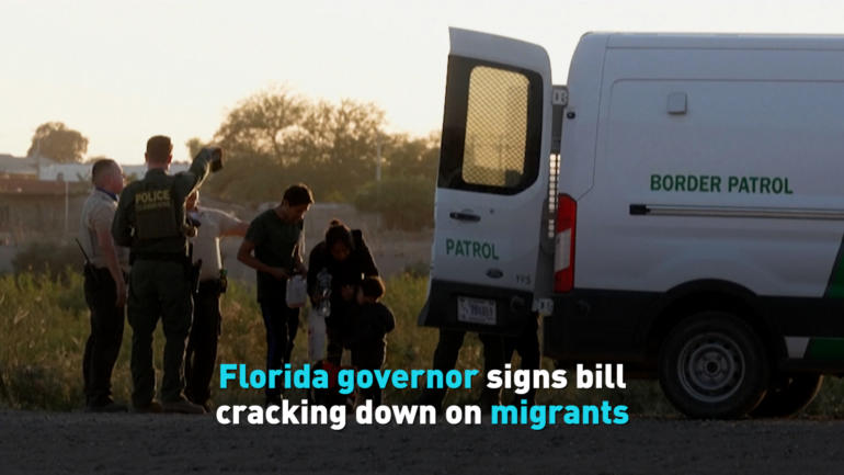 Florida governor signs bill cracking down on migrants