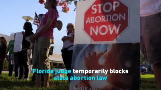 Florida judge temporarily blocks state abortion law
