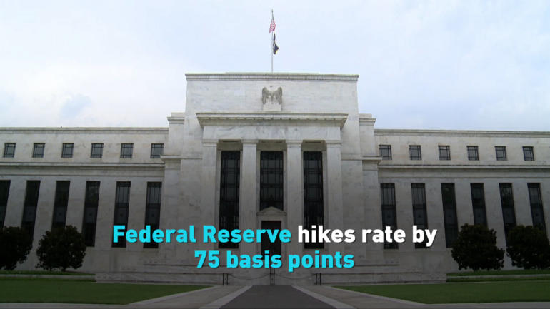 Federal Reserve hikes rate by 75 basis points
