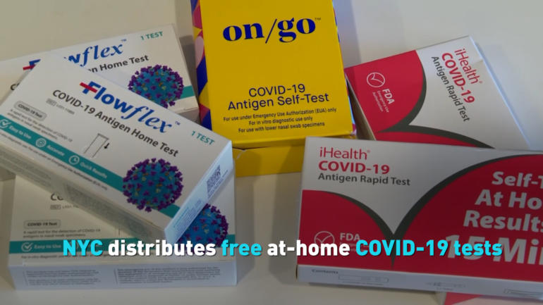 NYC distributes free at-home COVID-19 tests