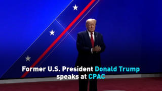 Former U.S. President Donald Trump speaks at CPAC