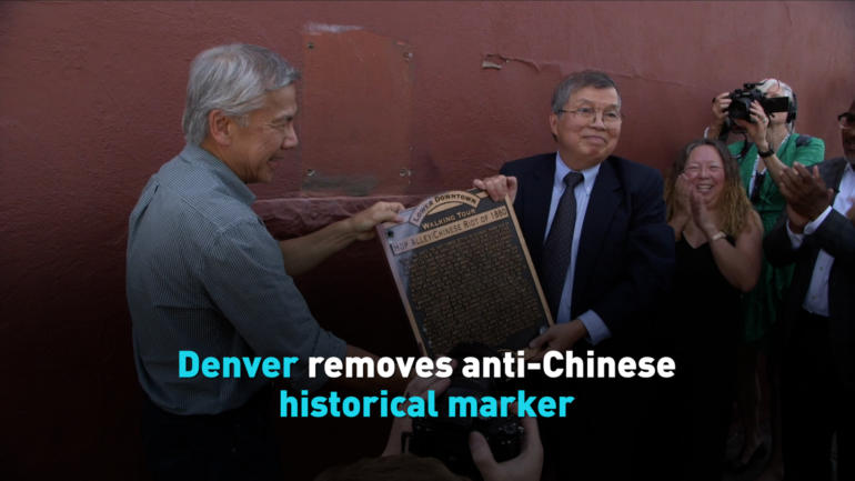 Denver removes anti-Chinese historical marker