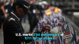 U.S. marks 21st anniversary of 9/11 terror attacks