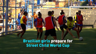 Brazilian girls prepare for Street Child World Cup