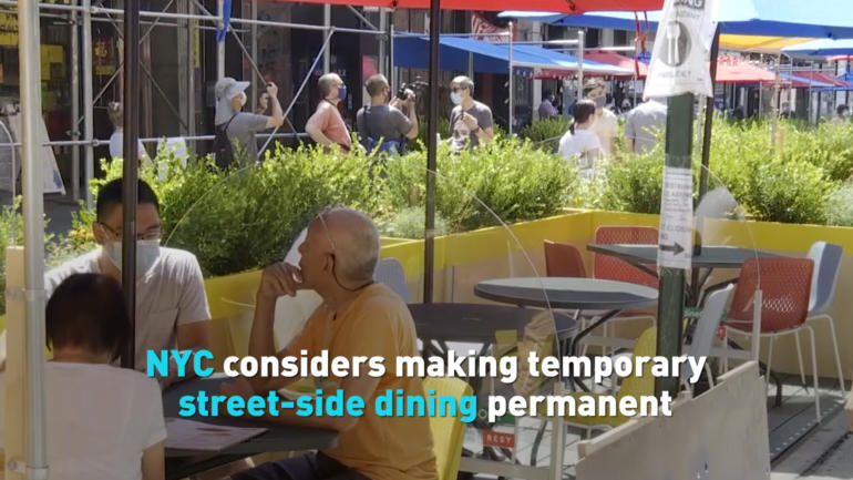 NYC considers making temporary street-side dining permanent