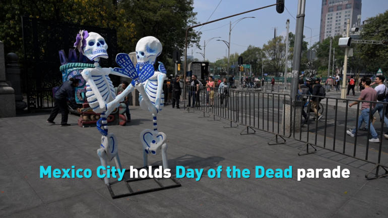 Mexico City holds Day of the Dead parade