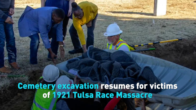 Cemetery excavation resumes for victims of 1921 Tulsa Race Massacre