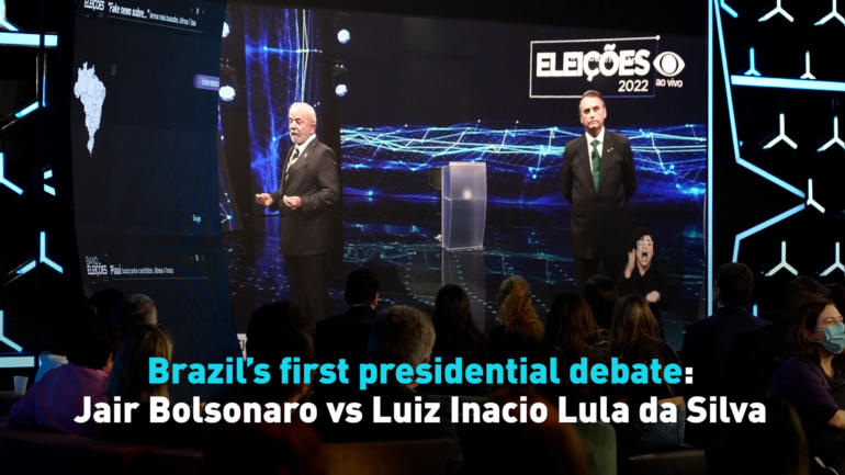 Brazil’s first presidential debate: Jair Bolsonaro vs Luiz Inacio Lula da Silva