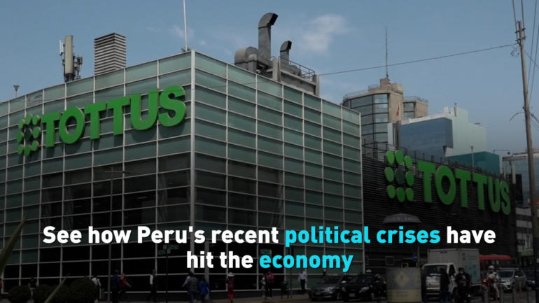 See how Peru's recent political crises have hit the economy