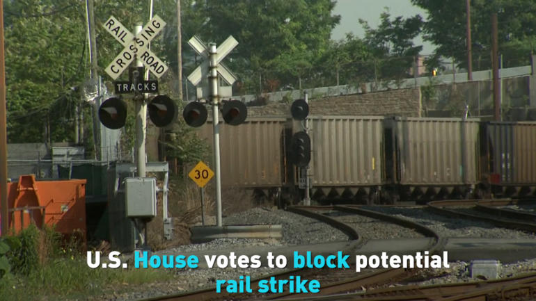 U.S. House votes to block potential rail strike
