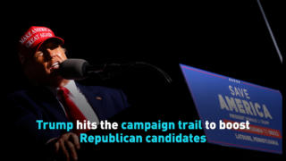 Trump hits the campaign trail to boost Republican candidates